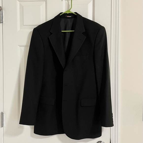 Thrifted Black Wool Blazer - Picture 1 of 4